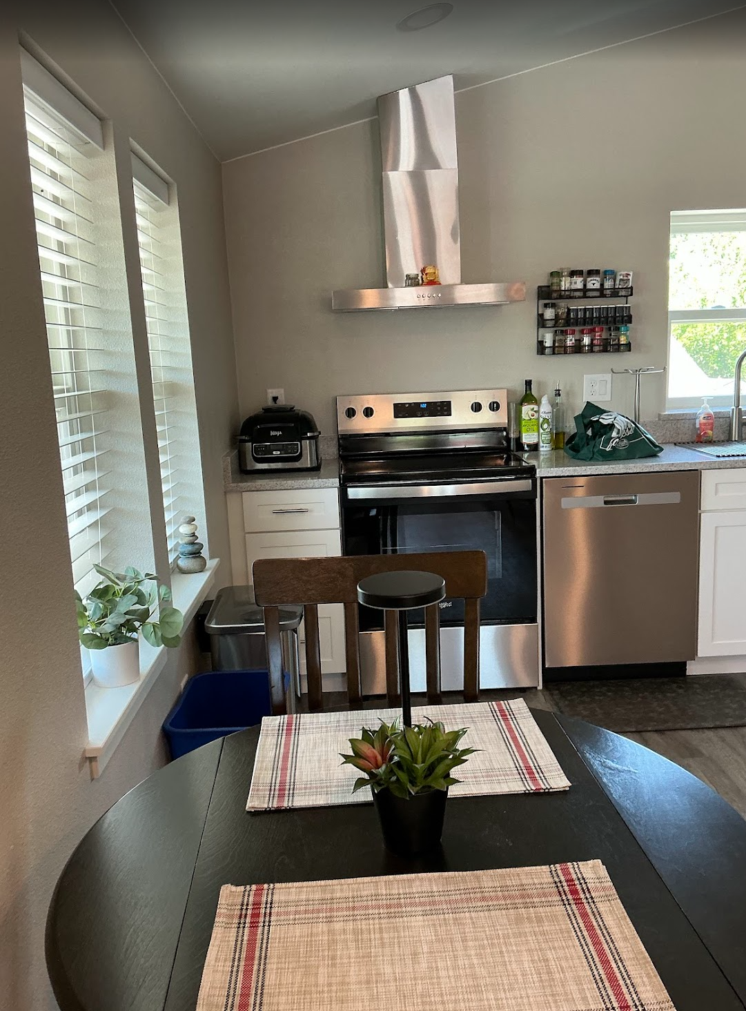 Small white cottage kitchen